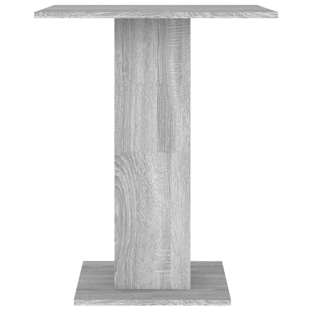 Table bistro 60x60x75 cm bois fini couleur chêne marron