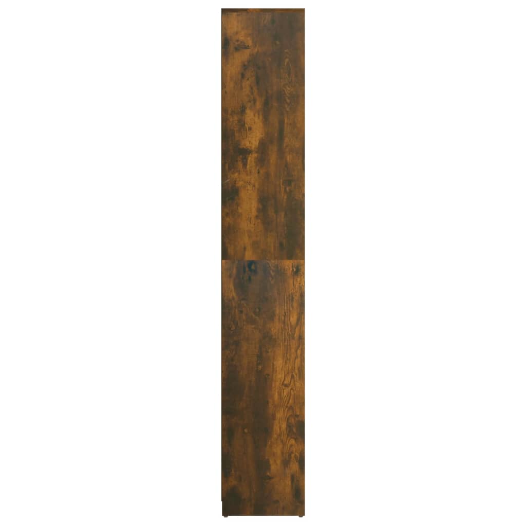 Badkamerkast 30x30x183,5 cm bewerkt hout oud houtkleurig