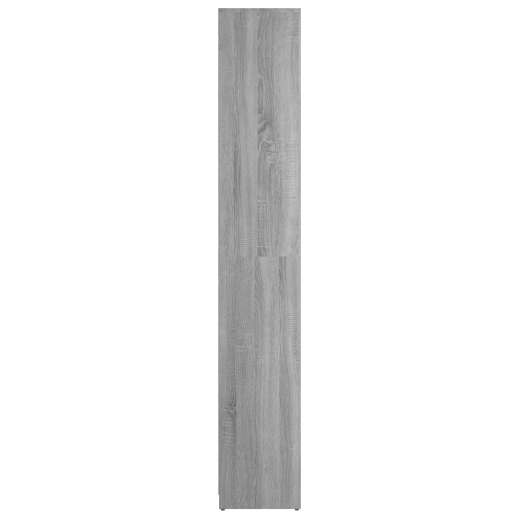 Badkamerkast 30x30x183,5 cm bewerkt hout oud houtkleurig