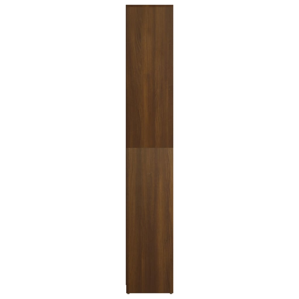 Badkamerkast 30x30x183,5 cm bewerkt hout oud houtkleurig