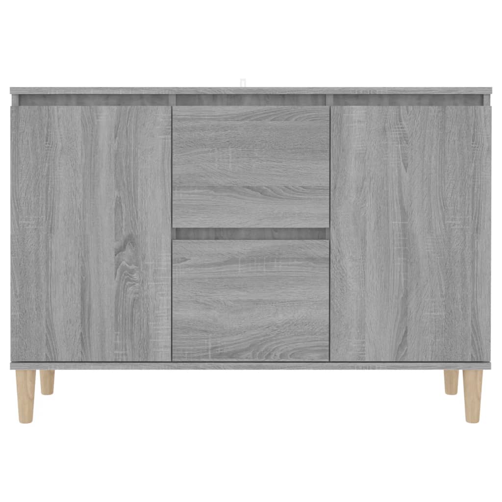 Buffet 101x35x70 cm en dérivé du bois couleur chêne