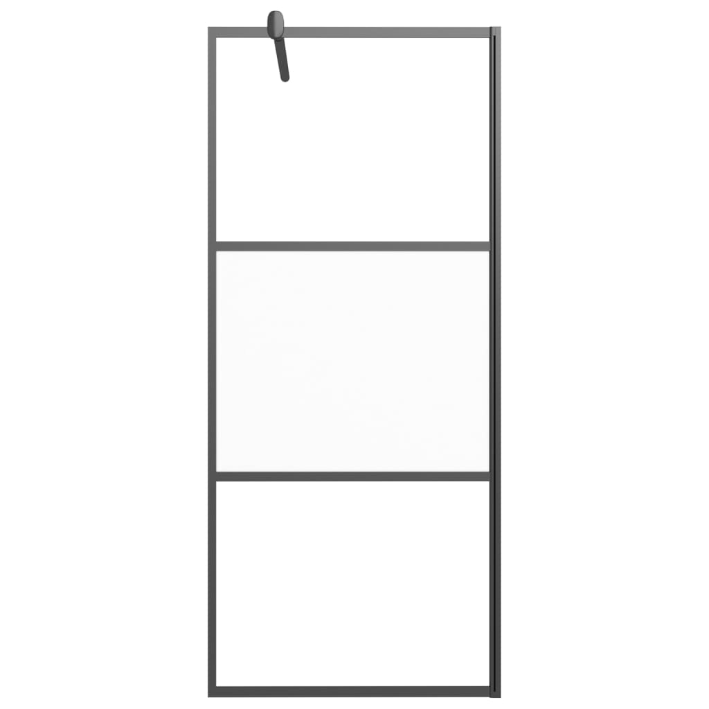 Inloopdouchewand transparant 115x195 cm ESG-glas