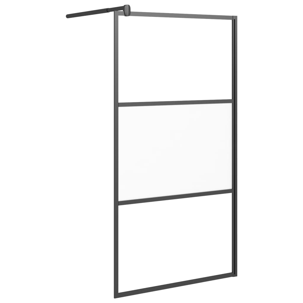 Inloopdouchewand transparant 115x195 cm ESG-glas