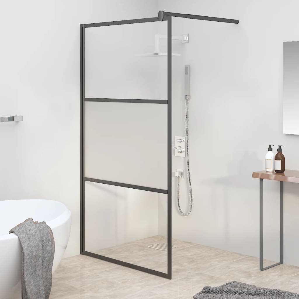 Inloopdouchewand transparant 115x195 cm ESG-glas