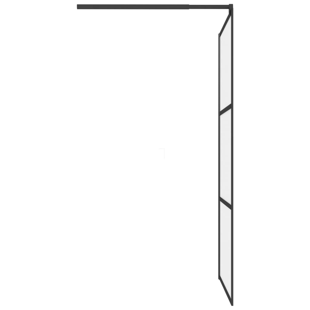 Inloopdouchewand transparant 115x195 cm ESG-glas