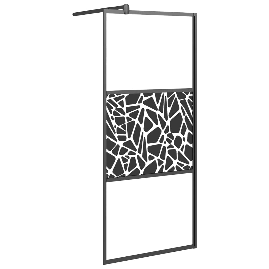 Inloopdouchewand transparant 115x195 cm ESG-glas