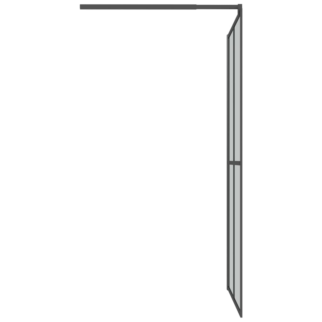 Inloopdouchewand transparant 100x195 cm ESG-glas goudkleurig