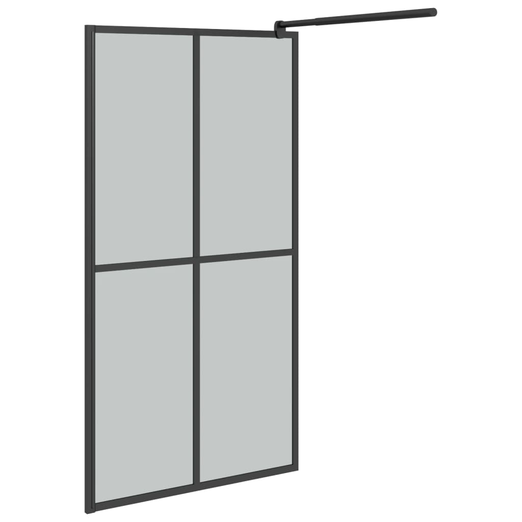 Inloopdouchewand transparant 100x195 cm ESG-glas goudkleurig