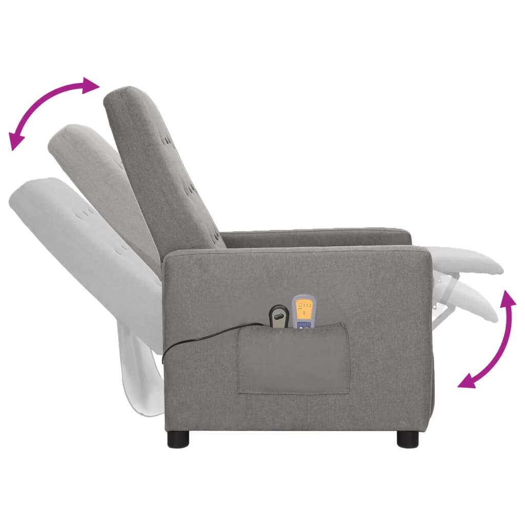 Fauteuil de massage électrique en tissu