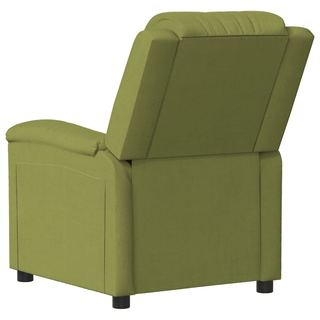 Fauteuil de massage réglable électriquement en velours vert clair