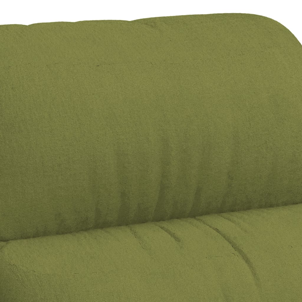 Fauteuil de massage réglable électriquement en velours vert clair