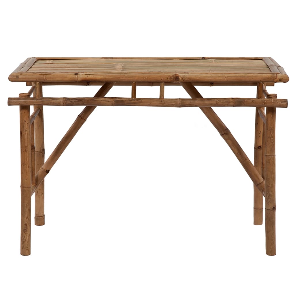 Folding garden table 115x50x75 cm bamboo