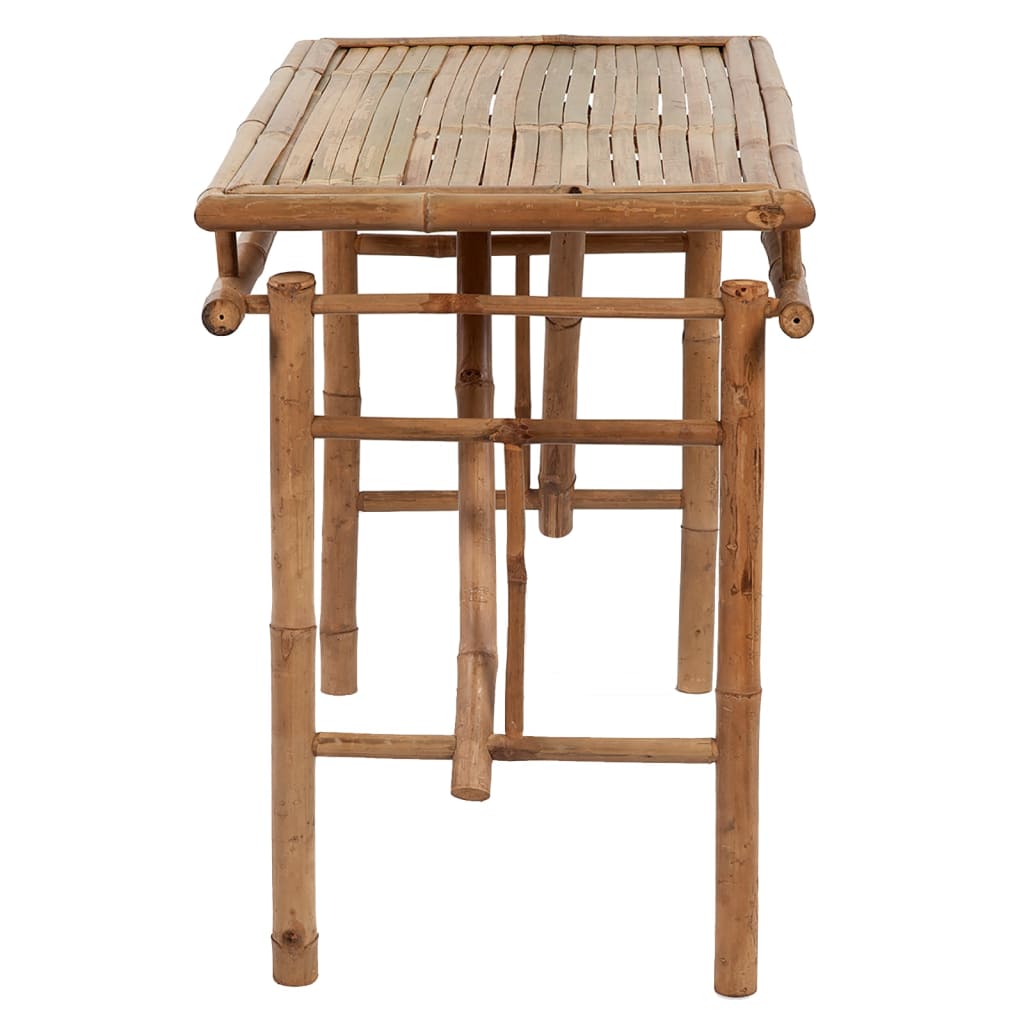 Table de jardin pliante 115x50x75 cm bambou