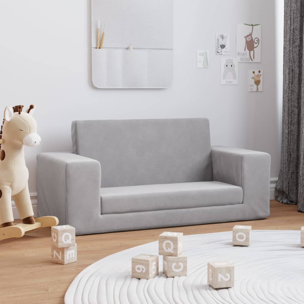 Canapé enfant peluche douce