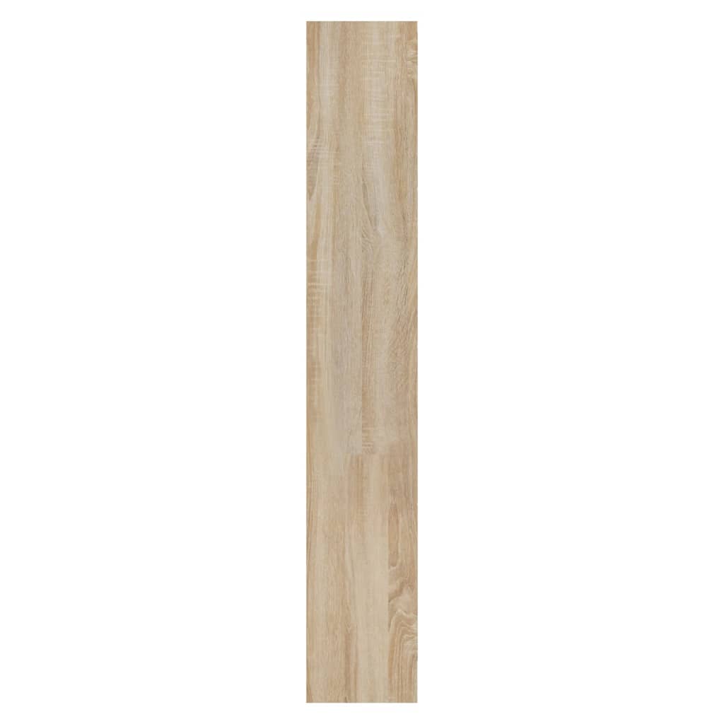 Schoenenkast 63x24x147 cm bewerkt hout gerookt eikenkleurig