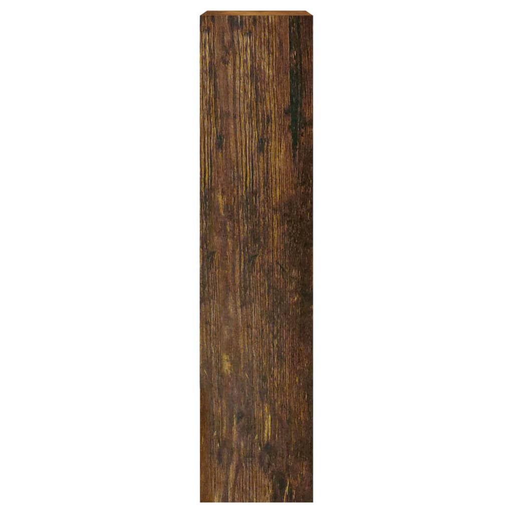 Schoenenkast 63x24x147 cm bewerkt hout gerookt eikenkleurig