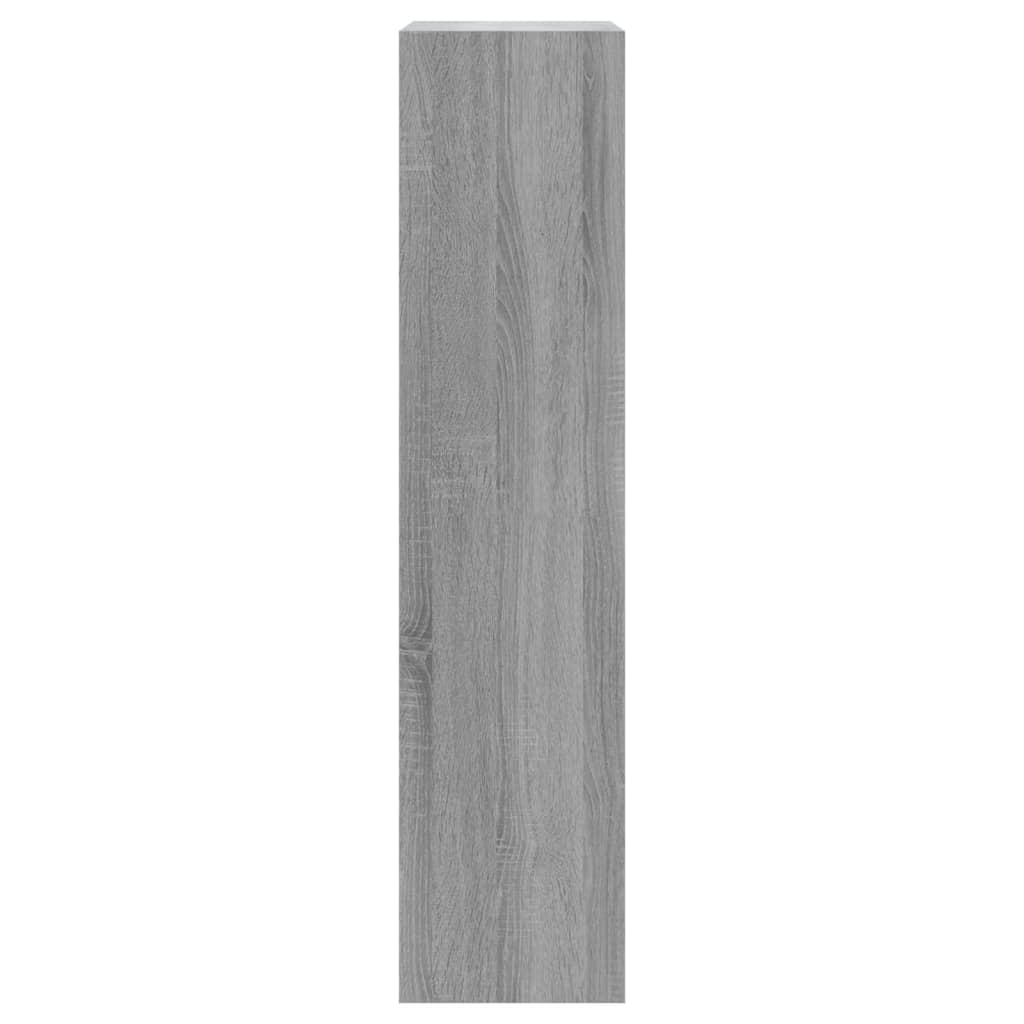 Schoenenkast 63x24x147 cm bewerkt hout gerookt eikenkleurig