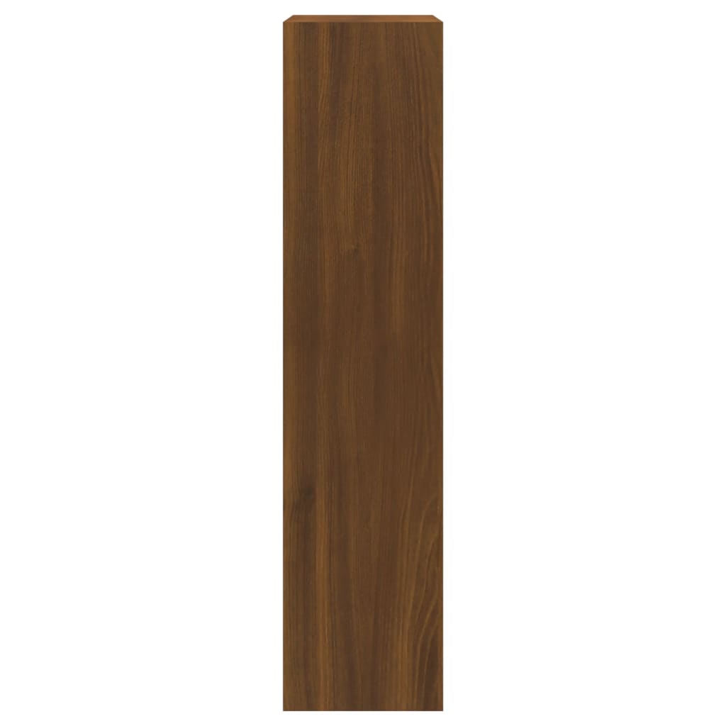 Schoenenkast 63x24x147 cm bewerkt hout gerookt eikenkleurig