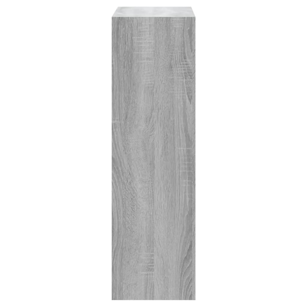 Schoenenkast 63x24x147 cm bewerkt hout gerookt eikenkleurig