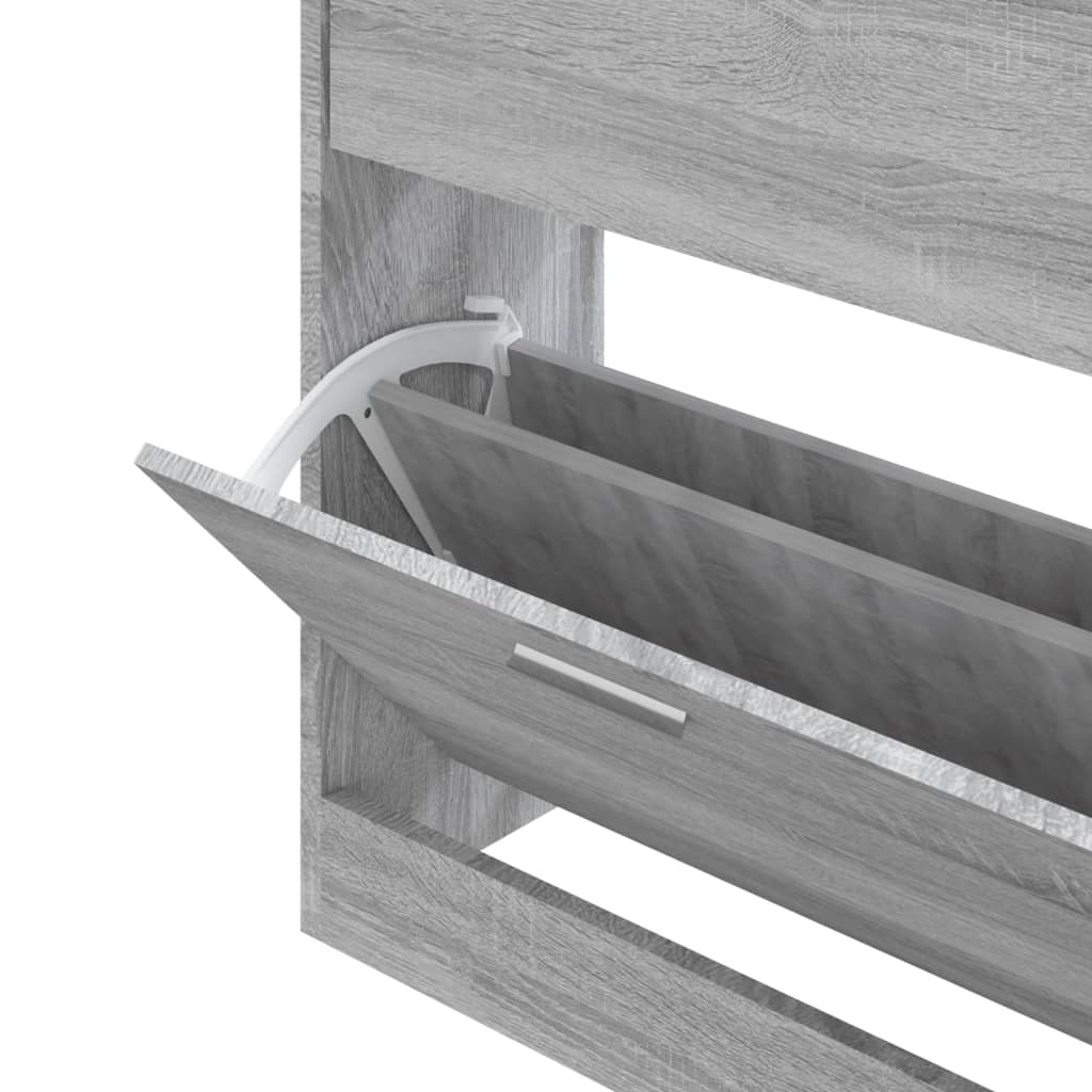 Schoenenkast 63x24x103 cm bewerkt hout