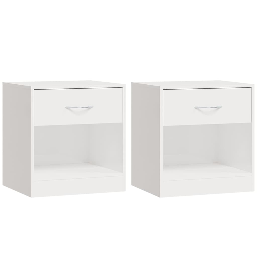 Tables de chevet avec tiroir 2 pcs couleur chêne