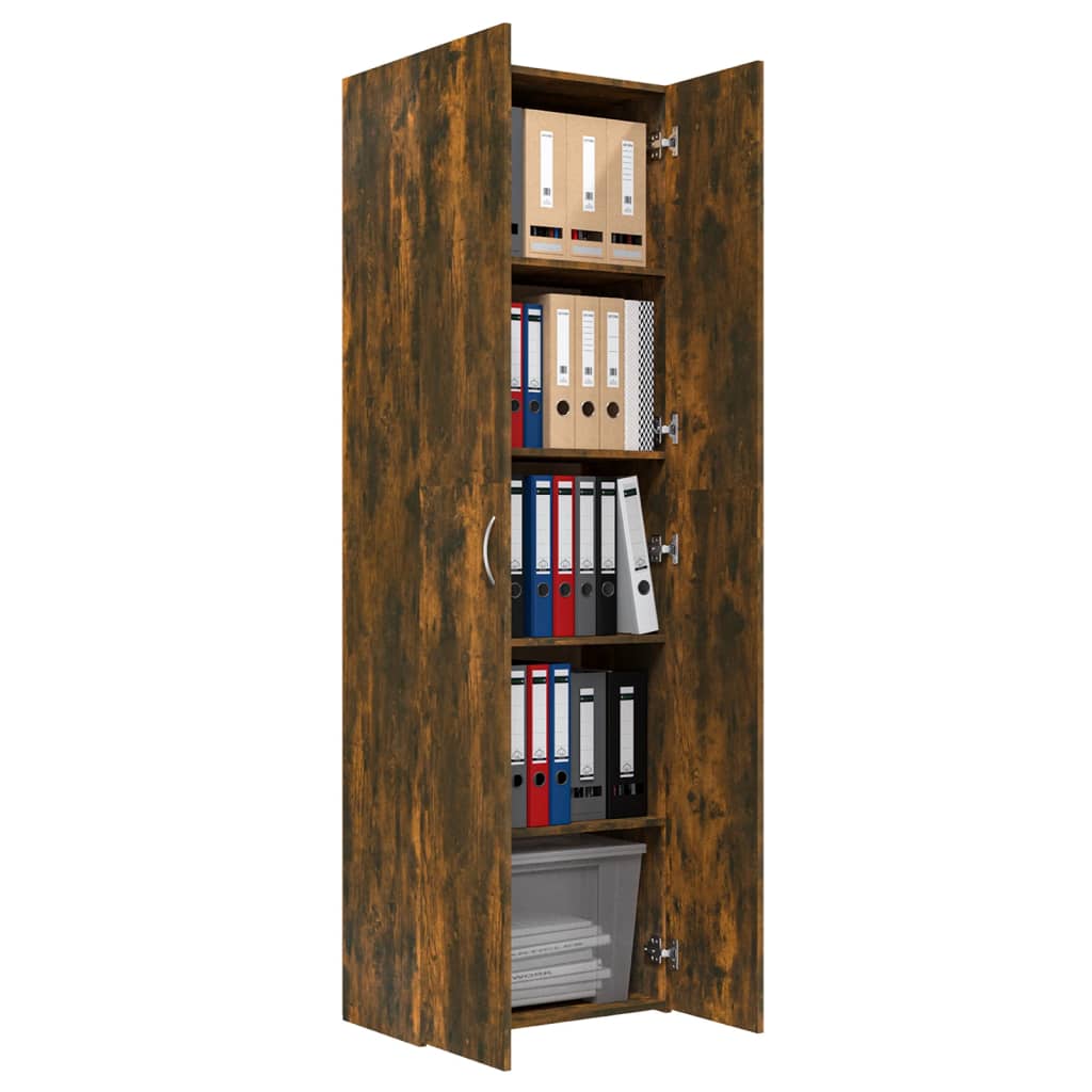 Archiefkast 60x32x115 cm bewerkt hout