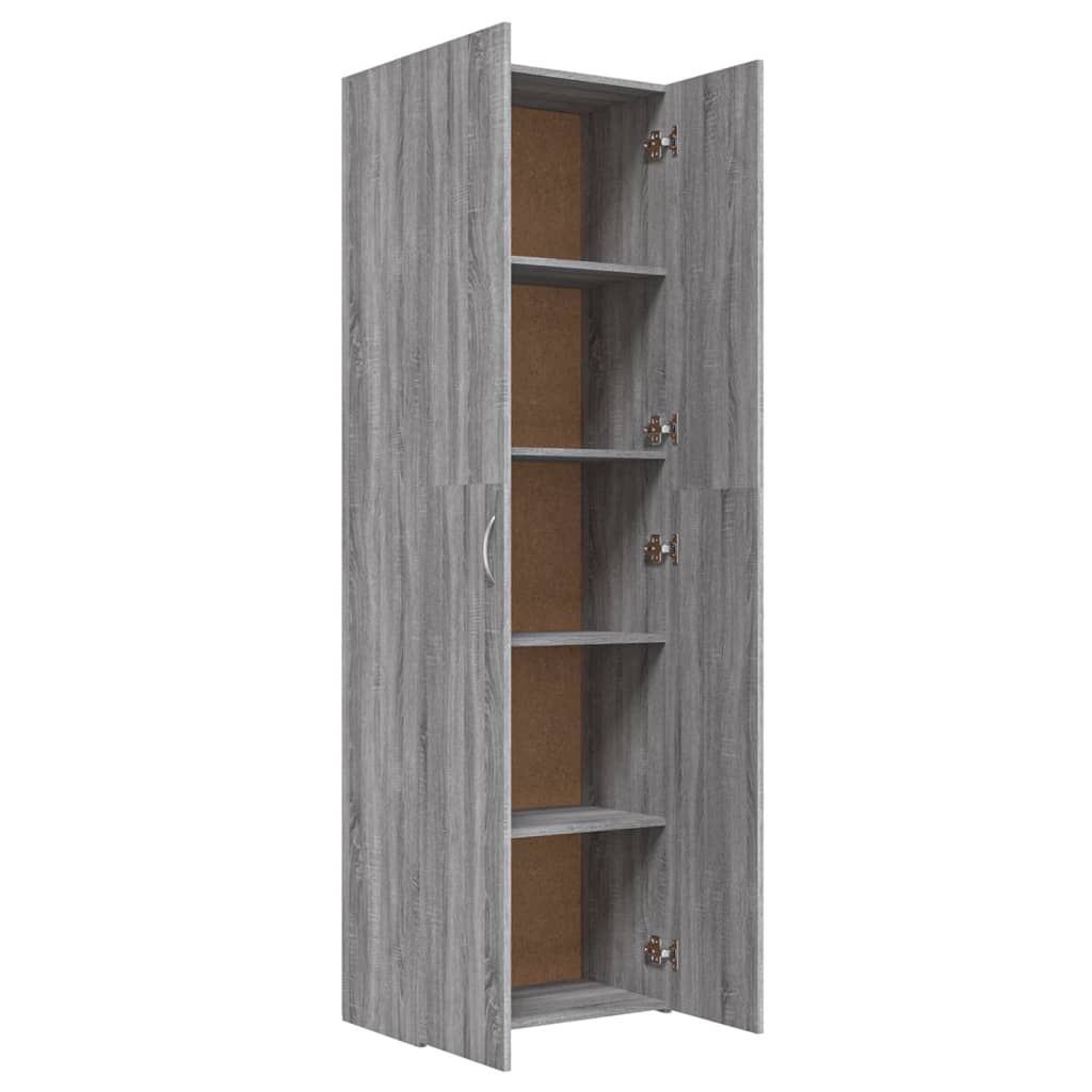 Archiefkast 60x32x115 cm bewerkt hout