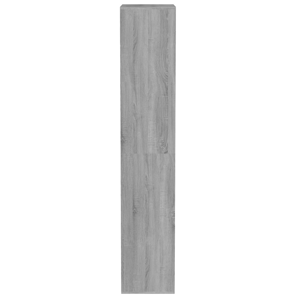 Schoenenkast 54x34x183 cm bewerkt hout eikenkleurig