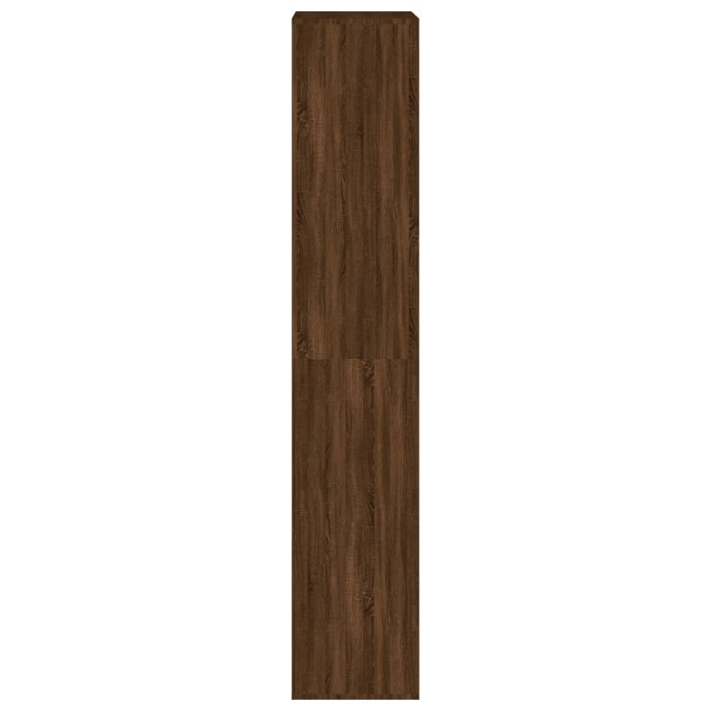 Schoenenkast 54x34x183 cm bewerkt hout eikenkleur