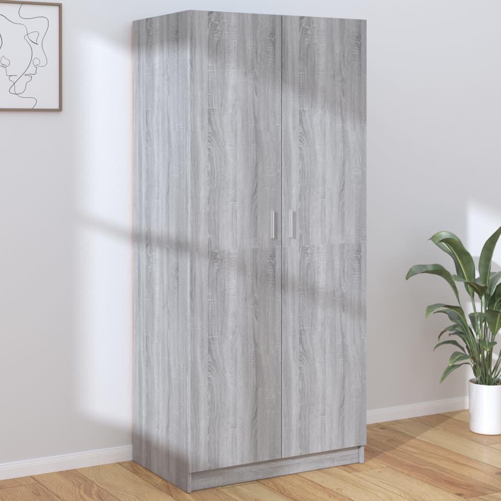 Armoire 80x52x180 cm en bois travaillé