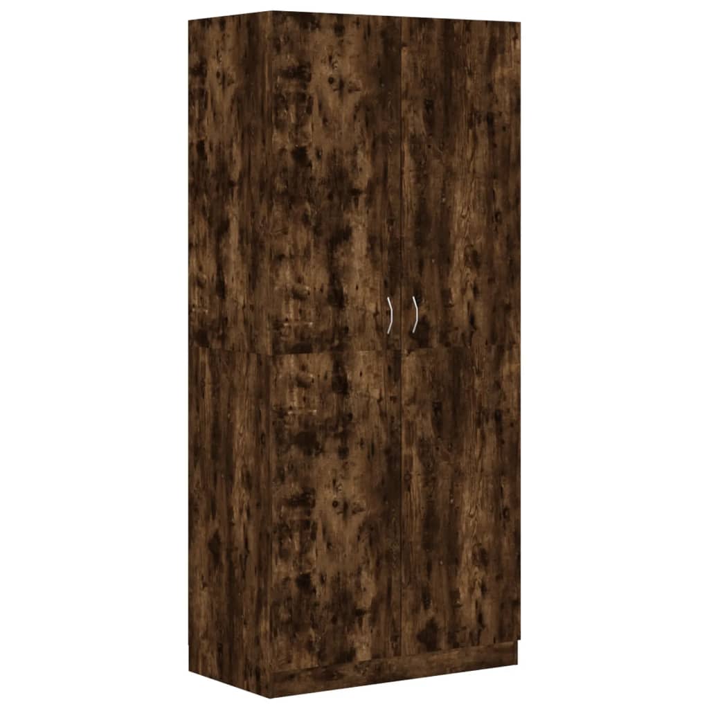 Armoire 90x52x200 cm en dérivé du bois couleur chêne