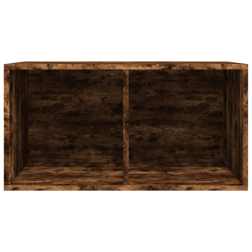 Coffret de rangement pour vinyles 71x34x36 cm en dérivé du bois