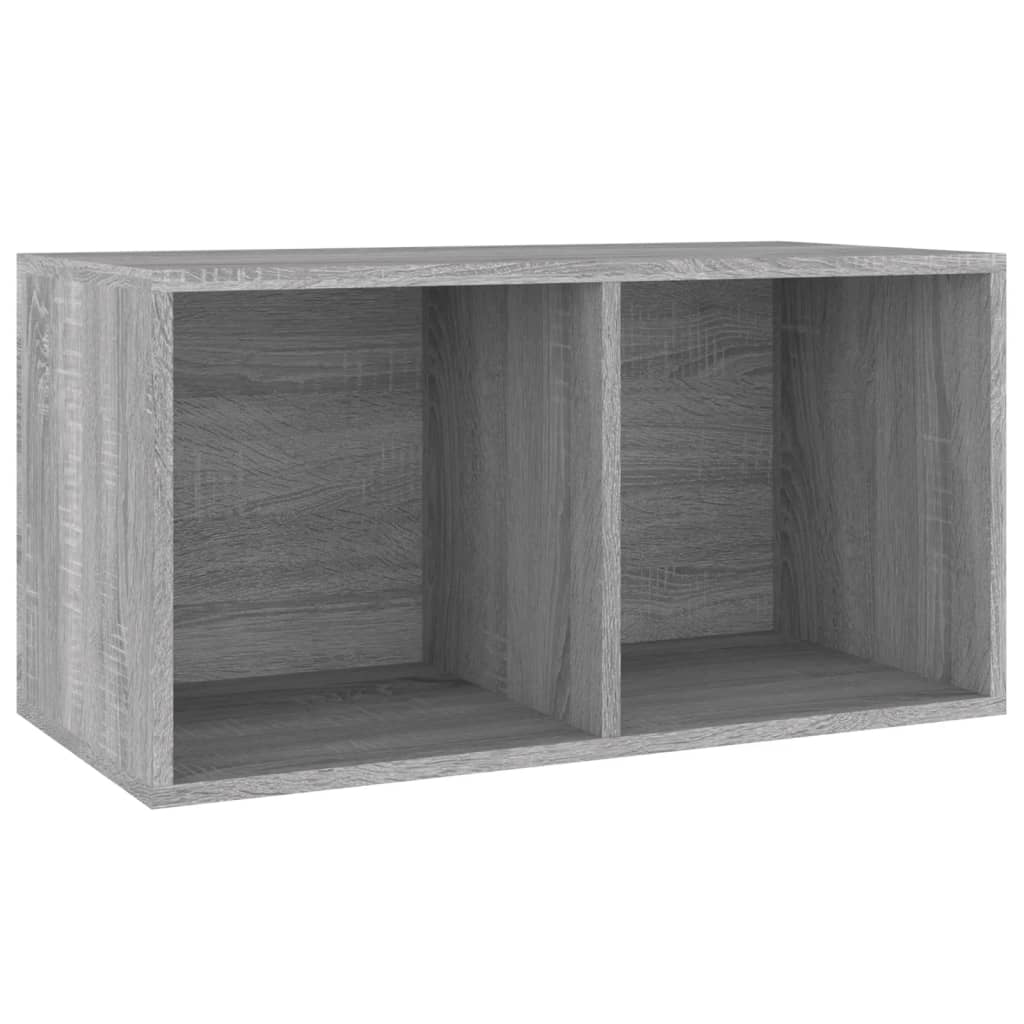 Coffret de rangement pour vinyles 71x34x36 cm en dérivé du bois