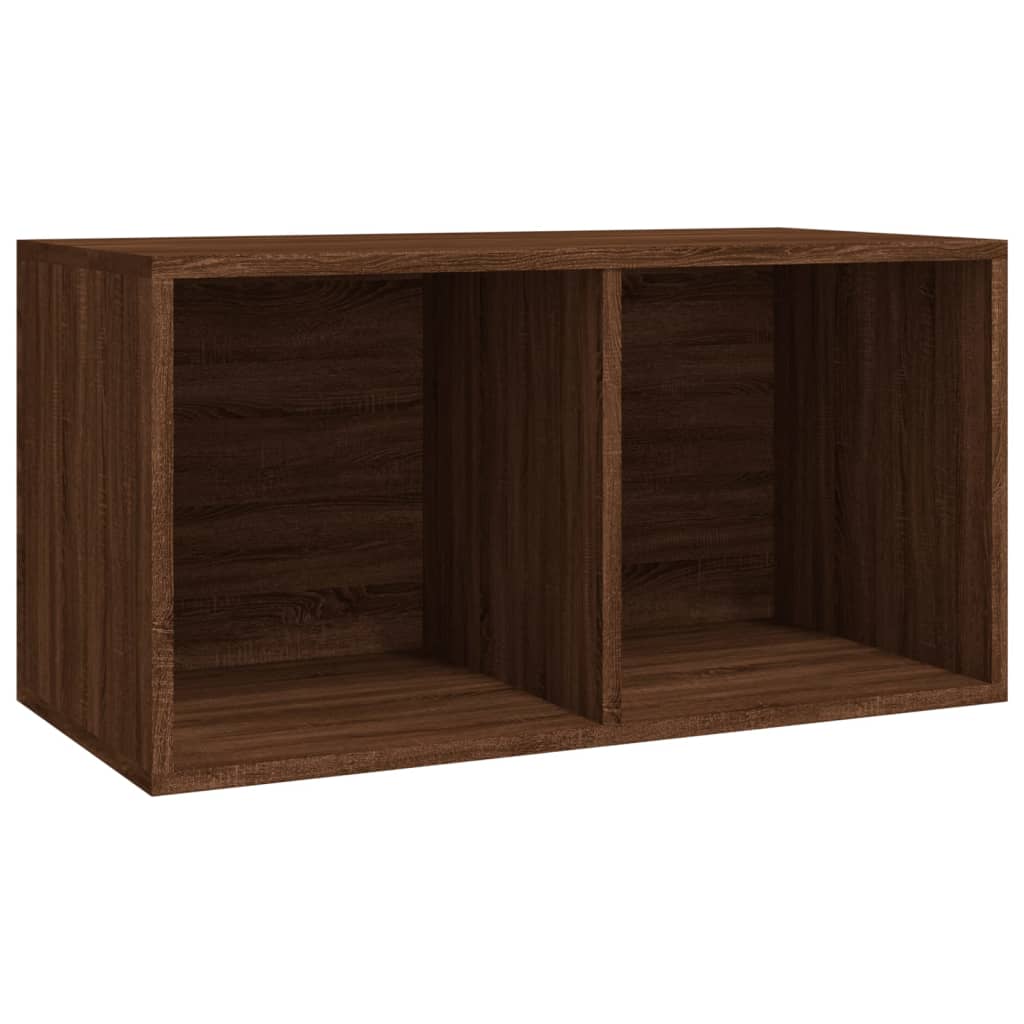 Coffret de rangement pour vinyles 71x34x36 cm en dérivé du bois