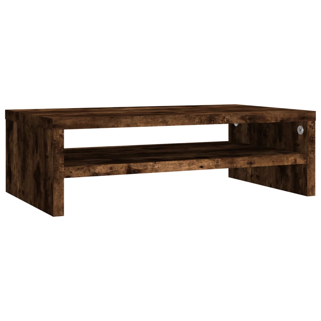 Support pour moniteur 42x24x13 cm en bois travaillé