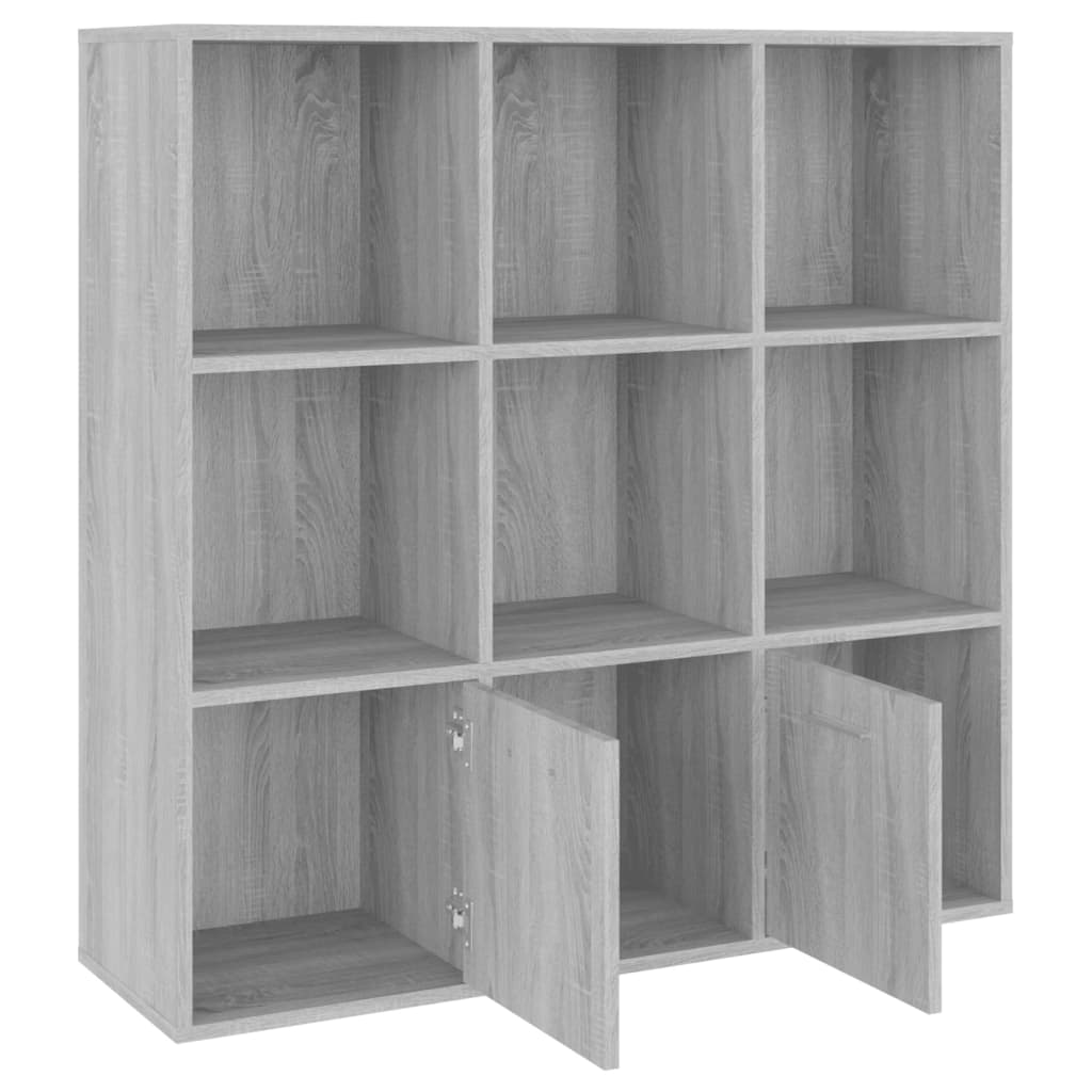 Boekenkast 98x30x98 cm eikenkleurig