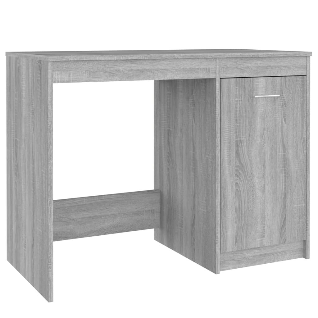 Bureau 100x50x76 cm bewerkt hout eikenkleurig