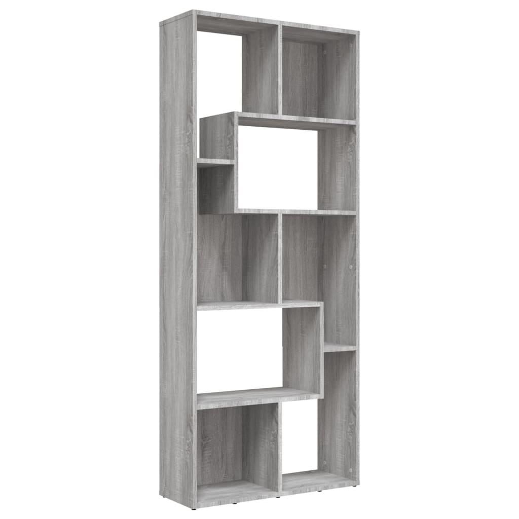 Boekenkast 67x24x161 cm bewerkt hout