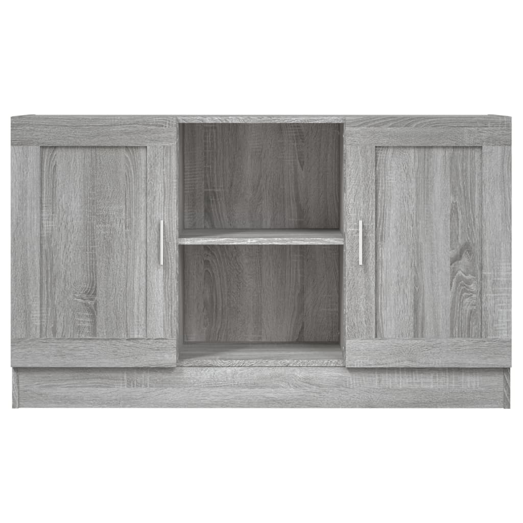 Vitrinekast 120x30,5x70 cm bewerkt hout