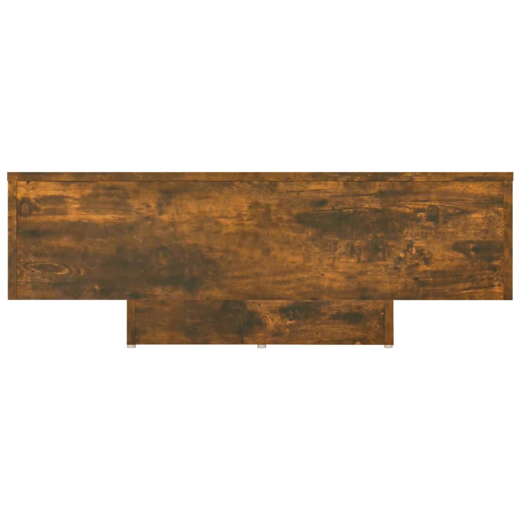 Table basse 100x49,5x31 cm en dérivé du bois, coloris chêne