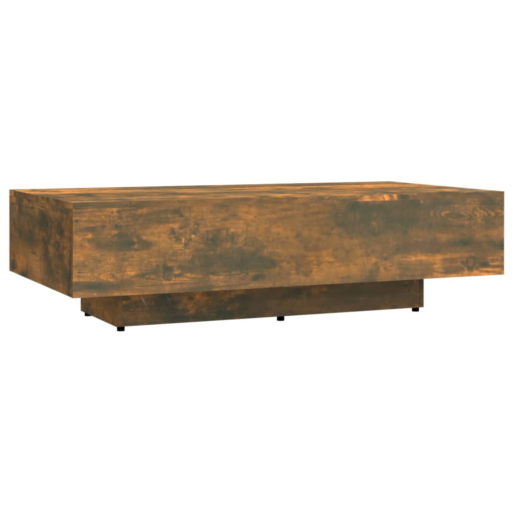 Table basse 100x49,5x31 cm en dérivé du bois, coloris chêne