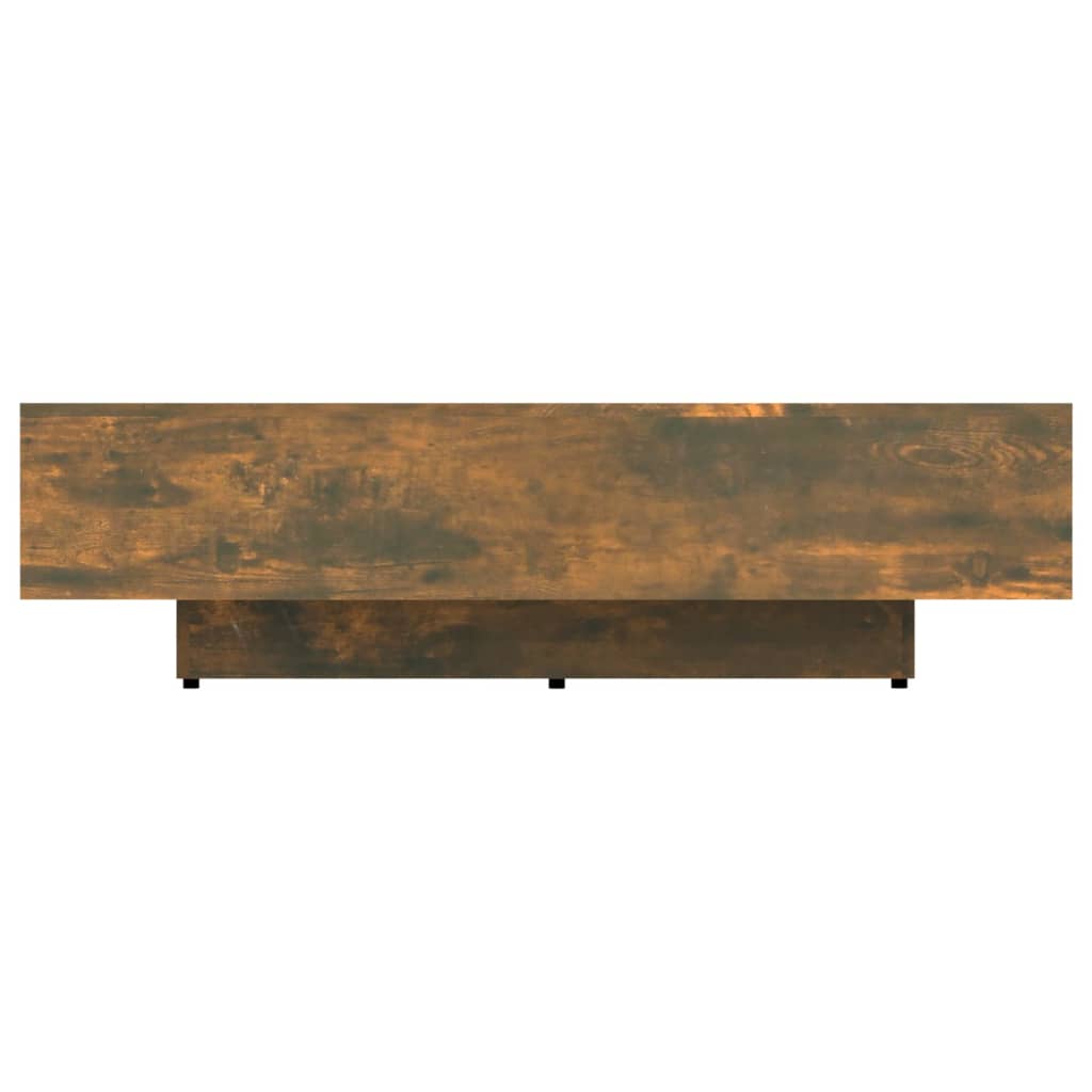 Table basse 100x49,5x31 cm en dérivé du bois, coloris chêne