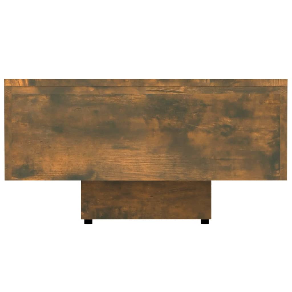 Table basse 100x49,5x31 cm en dérivé du bois, coloris chêne