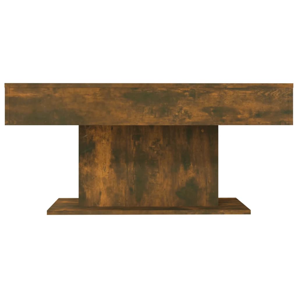 Table basse 96x50x45 cm en dérivé du bois couleur chêne