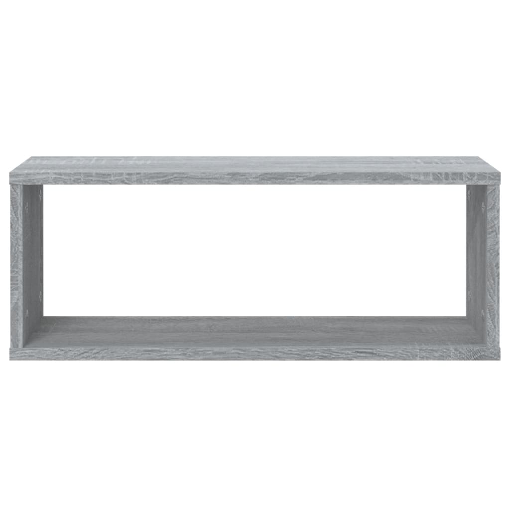 Wandschappen kubus 4 st 60x15x23 cm bewerkt hout