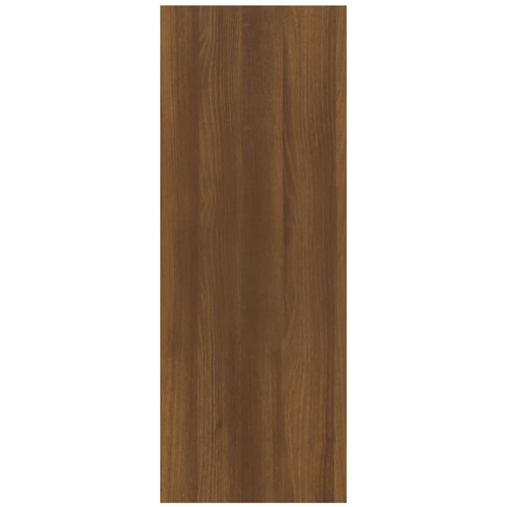 Wandtafel 78x30x80 cm bewerkt hout artisanaal eikenkleur