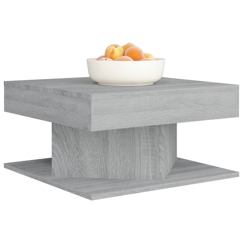 Salontafel 57x57x30 cm bewerkt hout