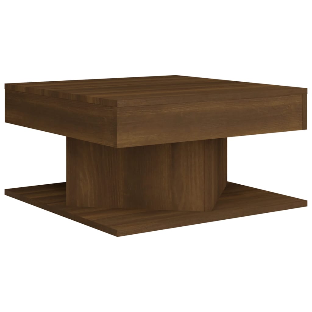 Salontafel 57x57x30 cm bewerkt hout