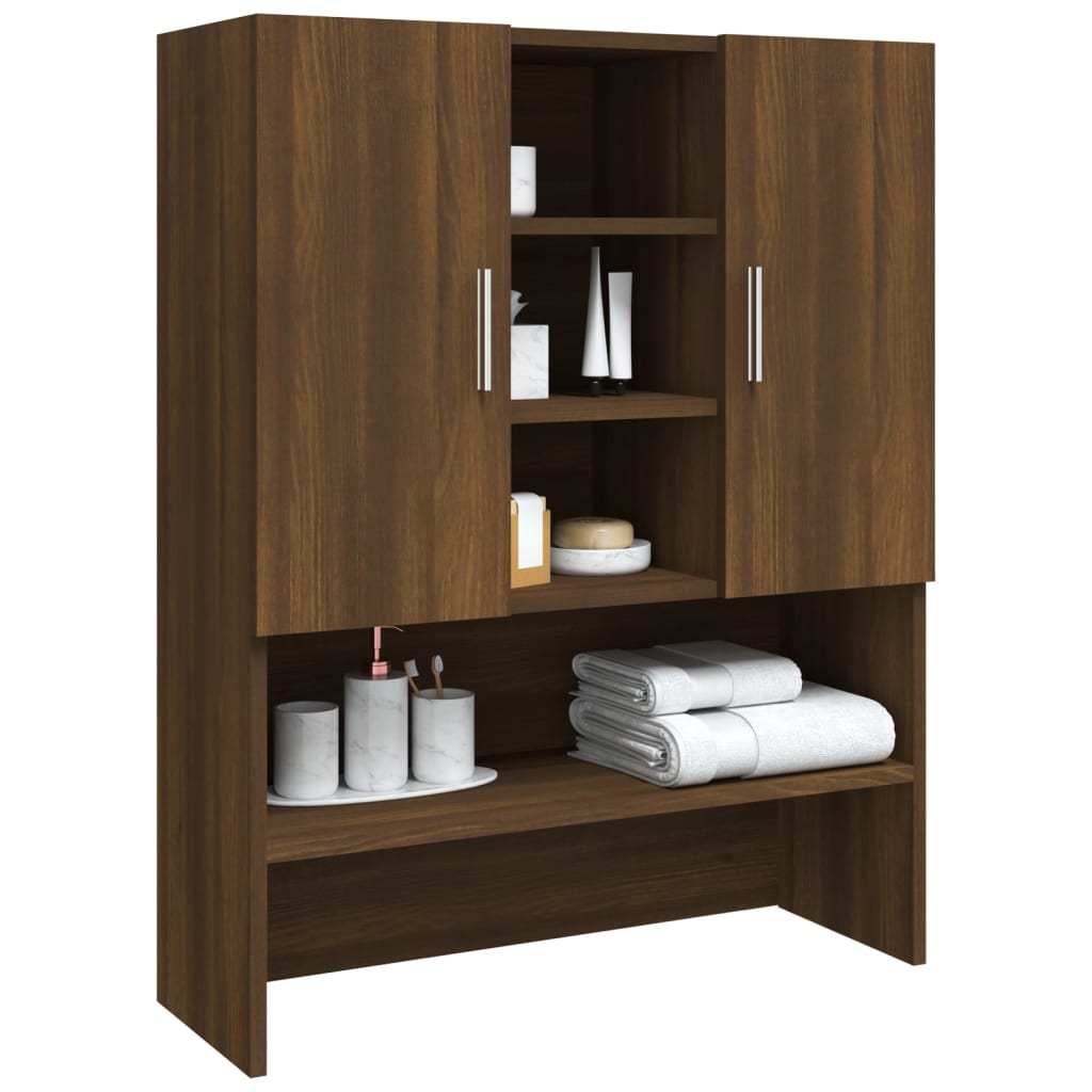 Wasmachinekast 70,5x25,5x90 cm oud houtkleurig