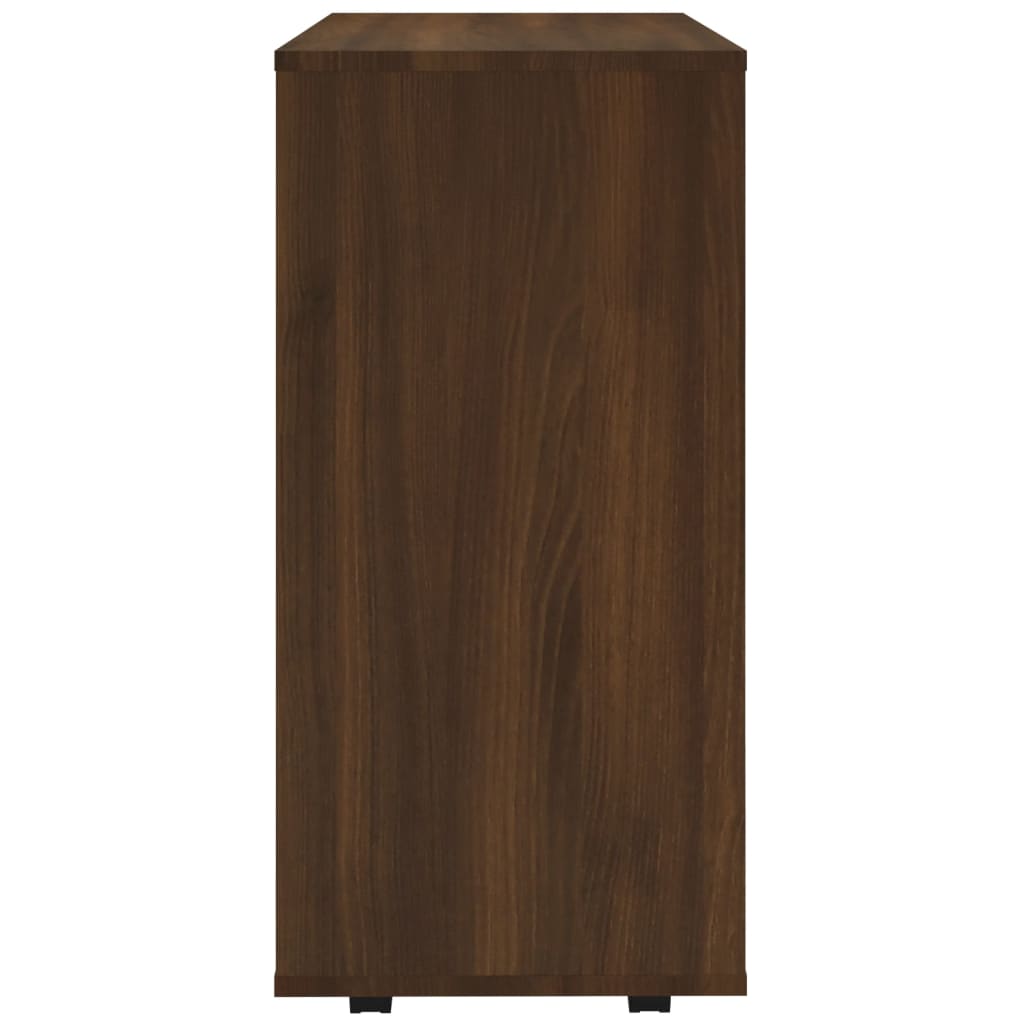 Armoire mobile 60x35x75 cm bois fini, couleur chêne